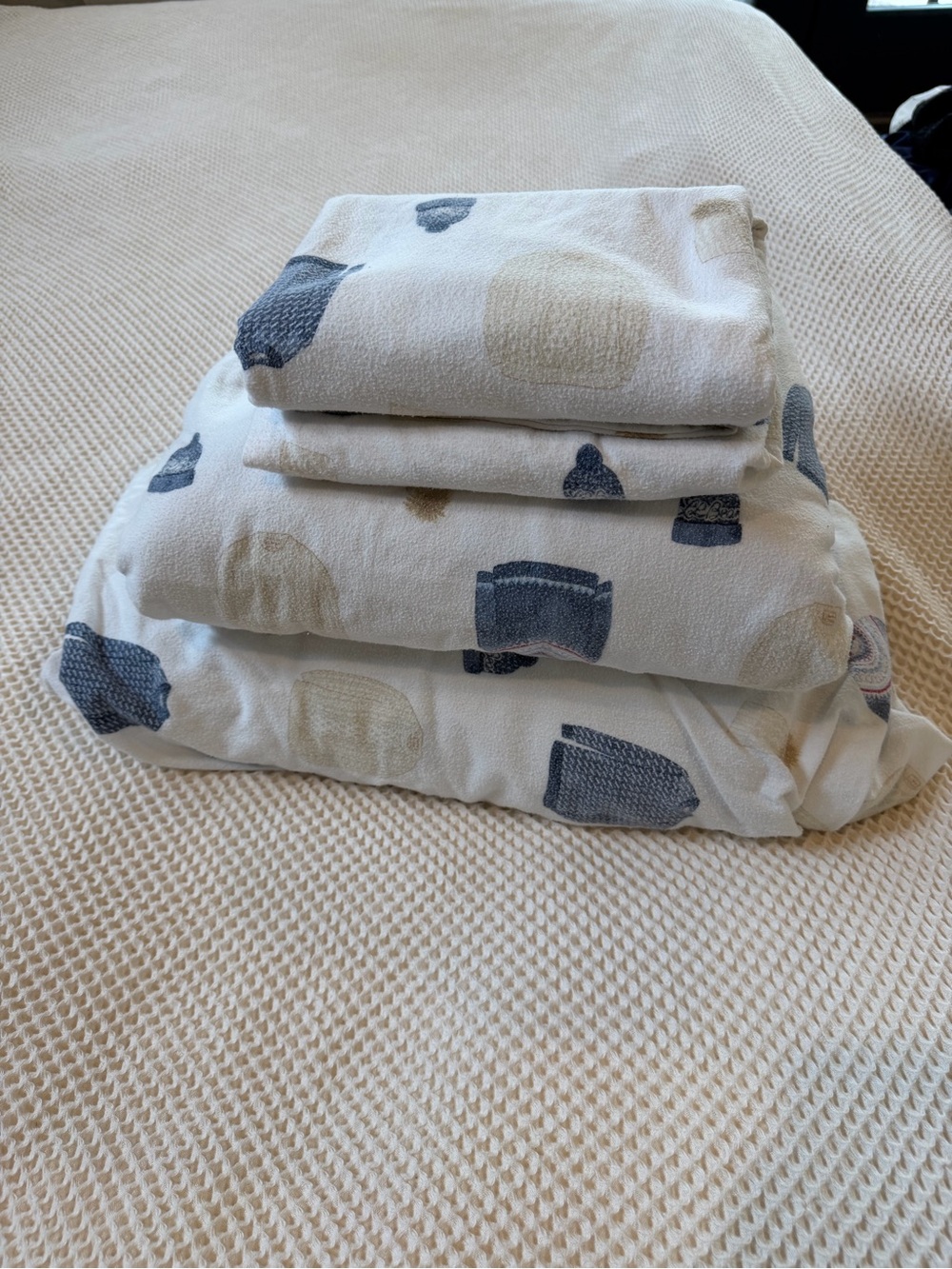 LL Bean Flannel King Sheet Set
